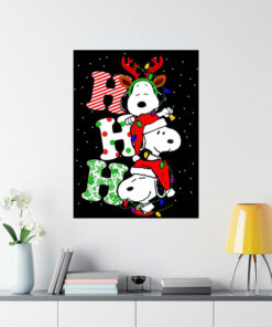 Ho Ho Ho Snoopy Christmas Poster 1
