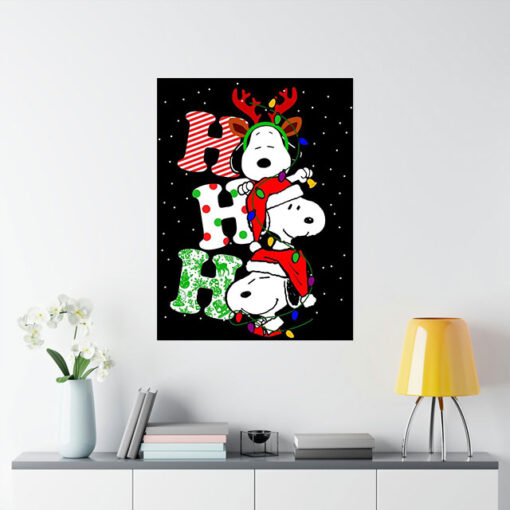 Ho Ho Ho Snoopy Christmas Poster 1