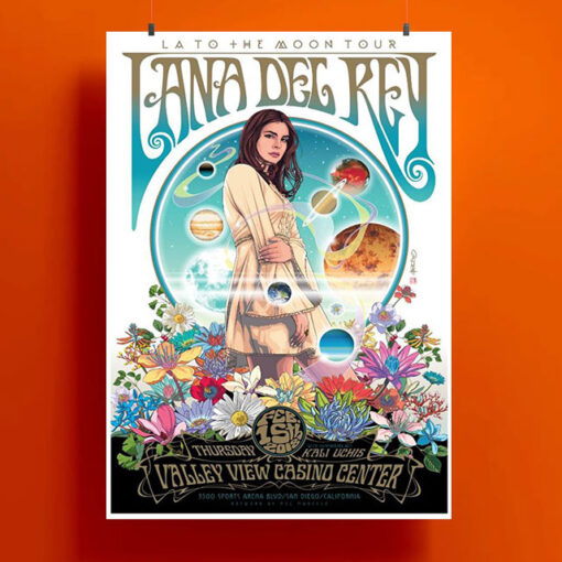 Lana Del Rey LA to the Moon Tour Poster