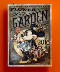 Minnie Mouse Garden Disney Poster