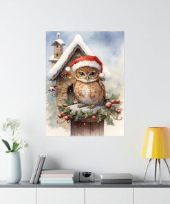 Owl Christmas Day Poster 1