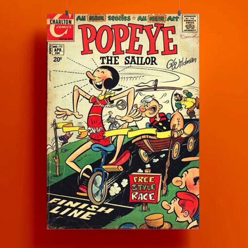 Popeye The Sailor Comics Poster