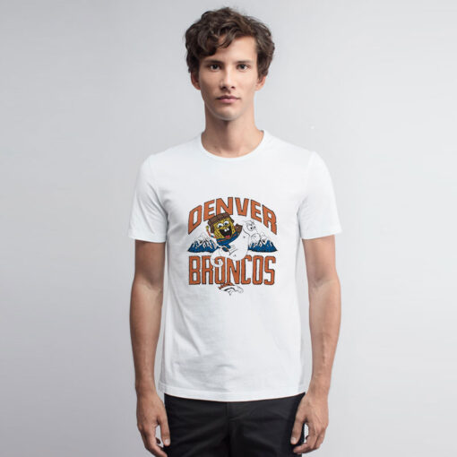 Retro SpongeBob X Denver Broncos T Shirt