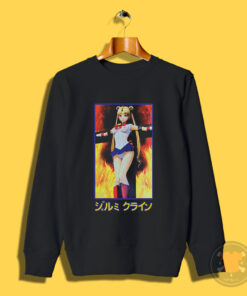 Sailor Moon On Burning Cross Sweatshirt