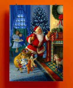 Santa Claus Funny Christmas Day Poster