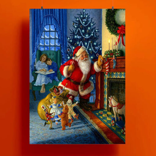 Santa Claus Funny Christmas Day Poster