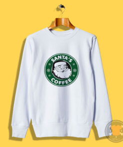 Santa Coffee Funny Christmas Sweatshirt