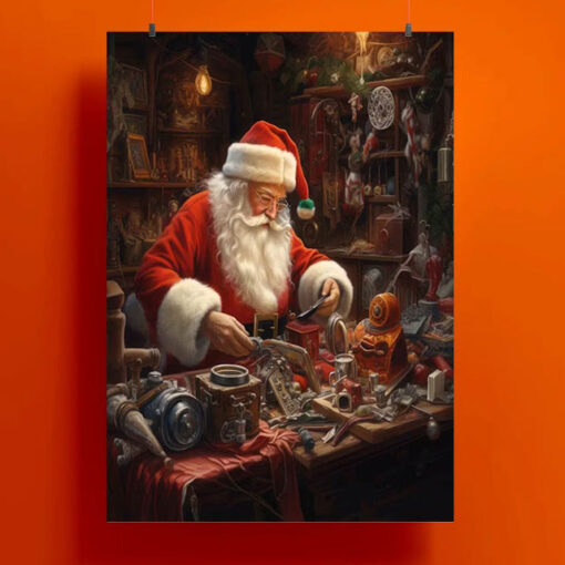 Santa Workshop Poster