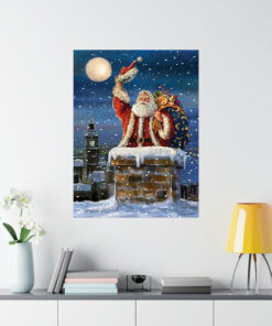 Santa at The Chimney Poster 1
