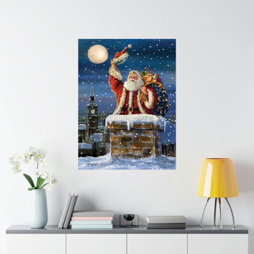 Santa at The Chimney Poster 1