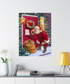 Santa at The Door Poster 1