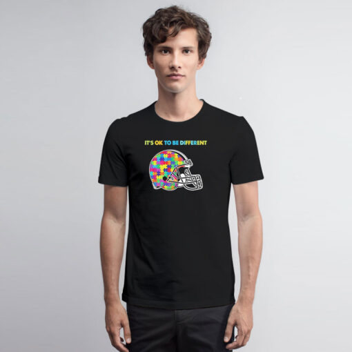 Cleveland Browns Autism Its Ok To Be Different T Shirt