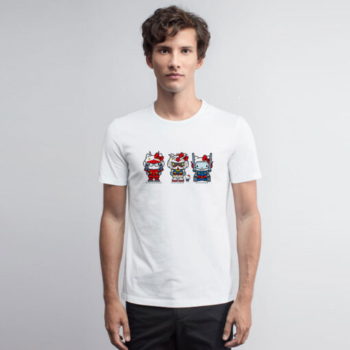 Gundam Hello Kitty Anime Robot Graphic T Shirt