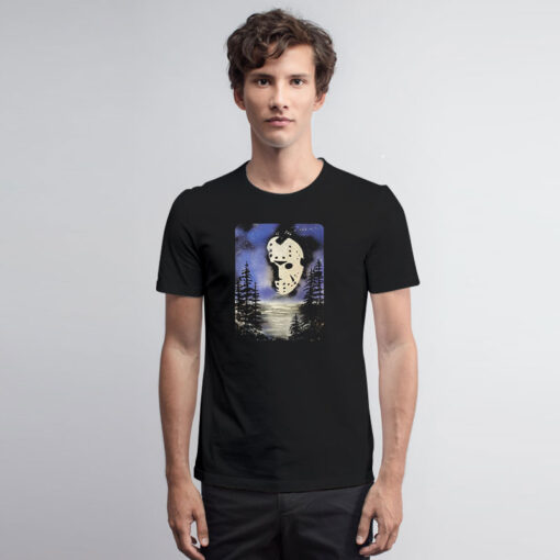 Jason Voorhees Face In The Sky T Shirt