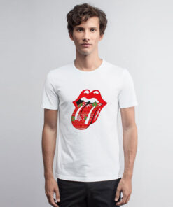 The Rolling Stones Christmas Tongue T Shirt
