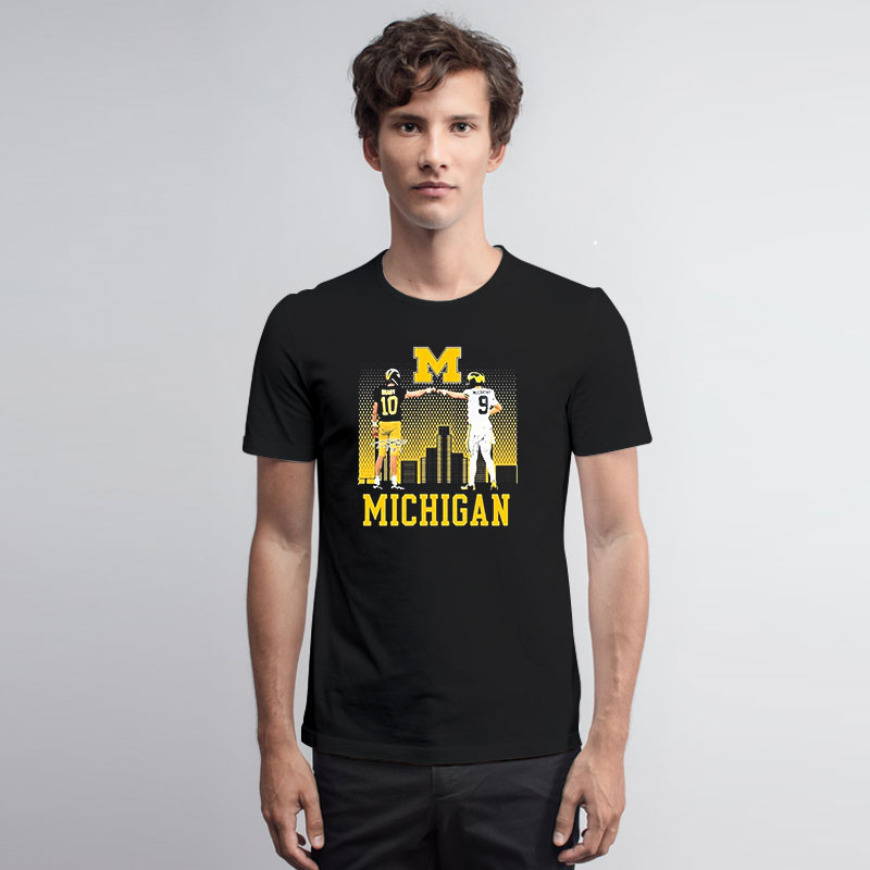 Tom Brady And JJ McCarthy Legends Michigan Wolverines Football T Shirt