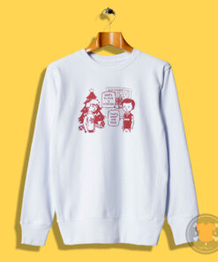 Cartoon Santa Claus Is Coming Sweatshirt