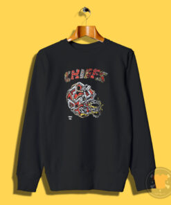 Distortedd Black Kansas City Chiefs Leaders Sweatshirt