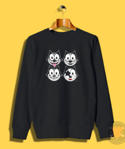 Felix The Cat Kiss Parody Sweatshirt