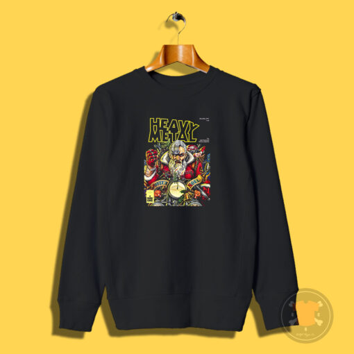 Heavy Metal Santa Claus Christmas Sweatshirt