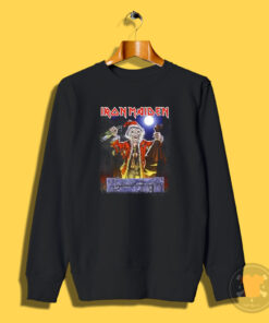 Iron Maiden No Prayer Santa Eddie Christmas Sweatshirt