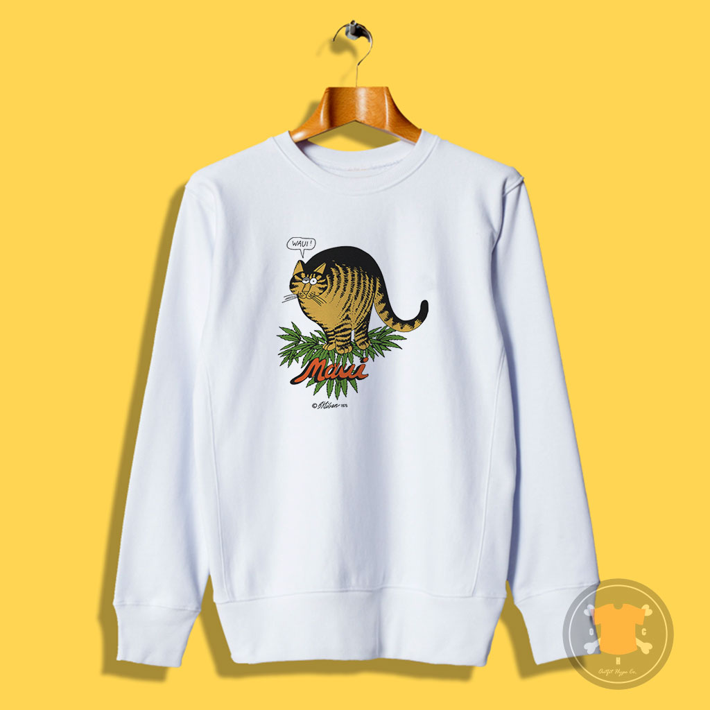 Kliban Cat Maui Waui Sweatshirt