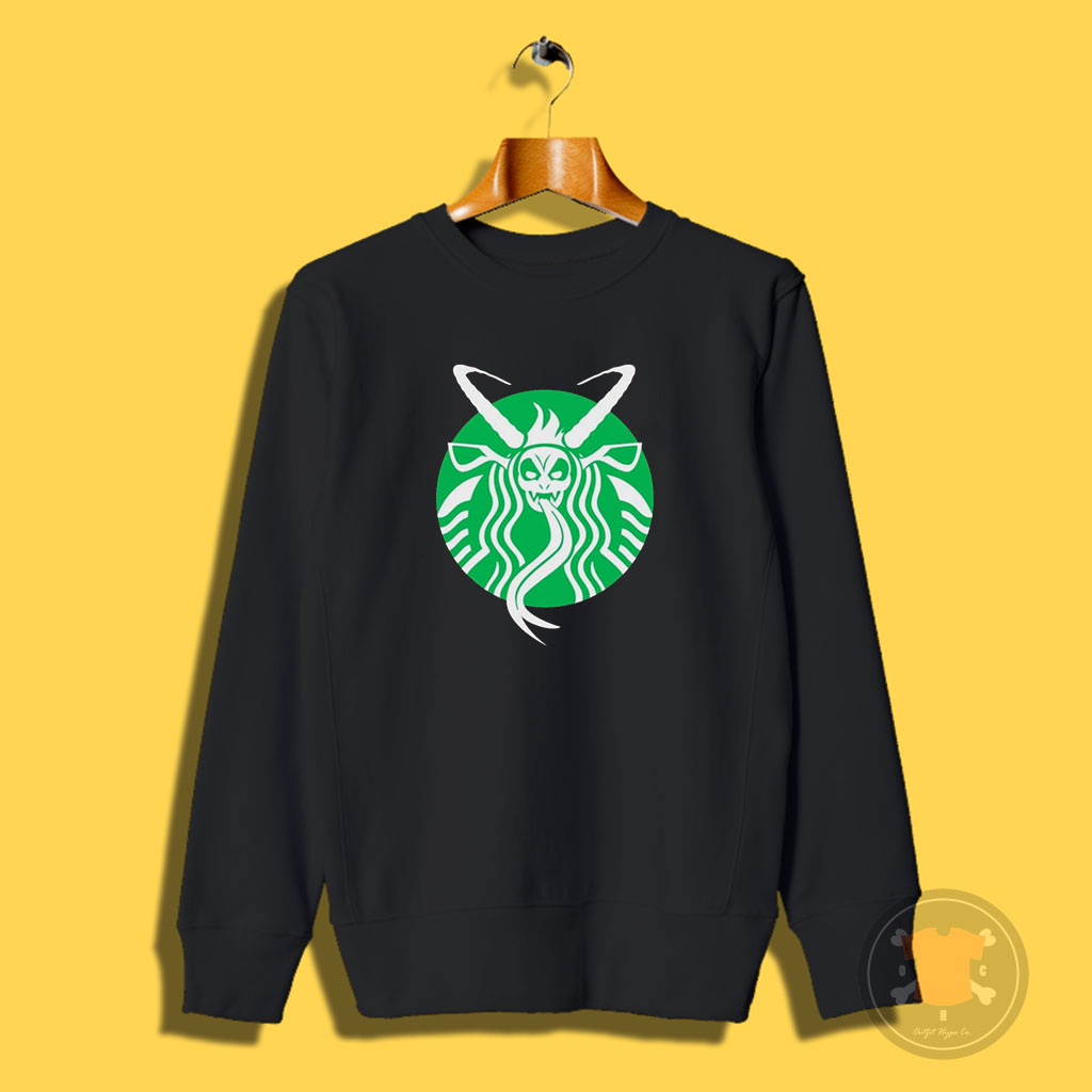 Krampus Presso StarBucks Parody Sweatshirt