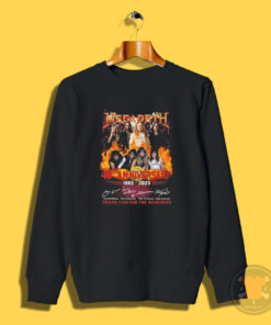 Megadeth 40th 1983 2023 Thank You For The Memories Sweatshirt