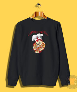 Metallica Inspired Mozzarella Pizza Sweatshirt