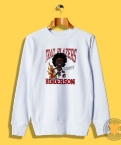 Scoot Henderson Portland Trail Blazers Homage Caricature Sweatshirt