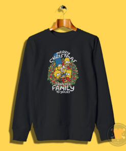 Simpson Family Merry Christmas From Our Family To Yours Sweatshirt