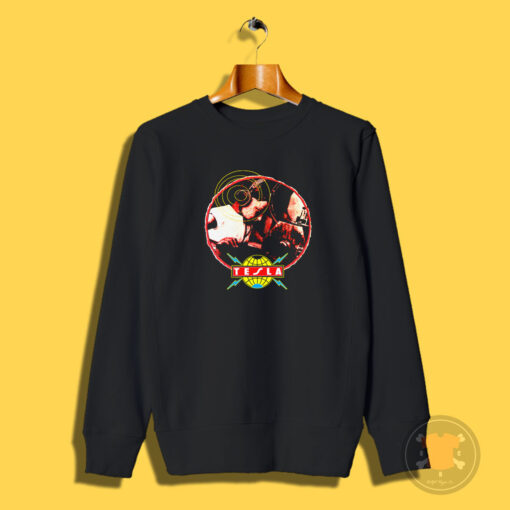 Tesla 1989 The Great Radio Controversy Tour Sweatshirt