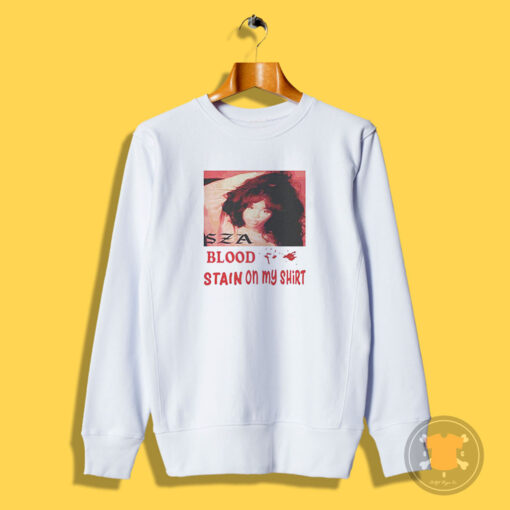 Vintage Album Photo Sza Bloodstain Sweatshirt