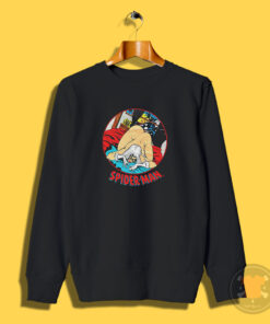 Vintage Black Cat Spider Man Sweatshirt