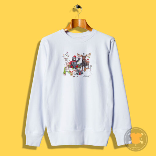 Woodland Critter Christmas Gathering Sweatshirt
