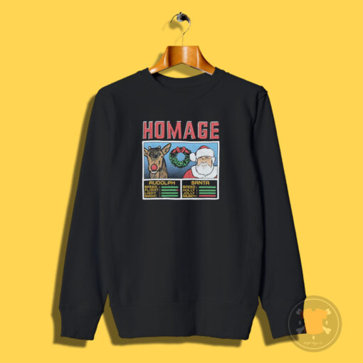 Youth Christmas Jam Rudolph And Santa Sweatshirt