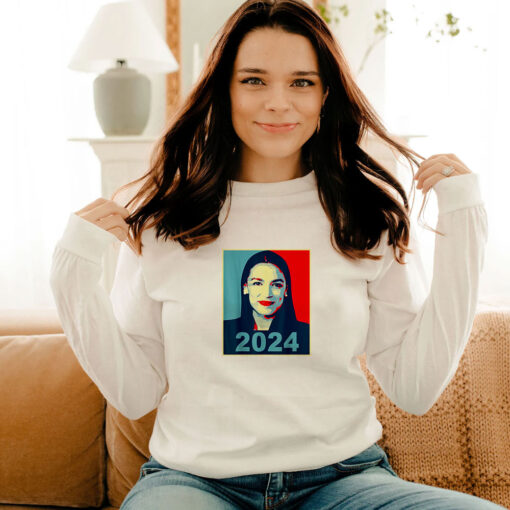 AOC for President 2024 AOC See Through Long Sleeve