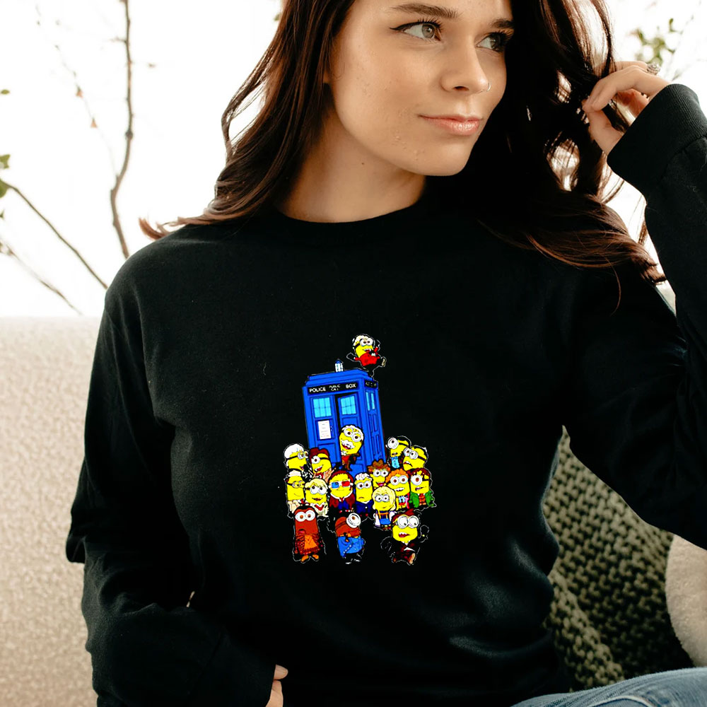 Doctor Who Minion Police Call Box Long Sleeve