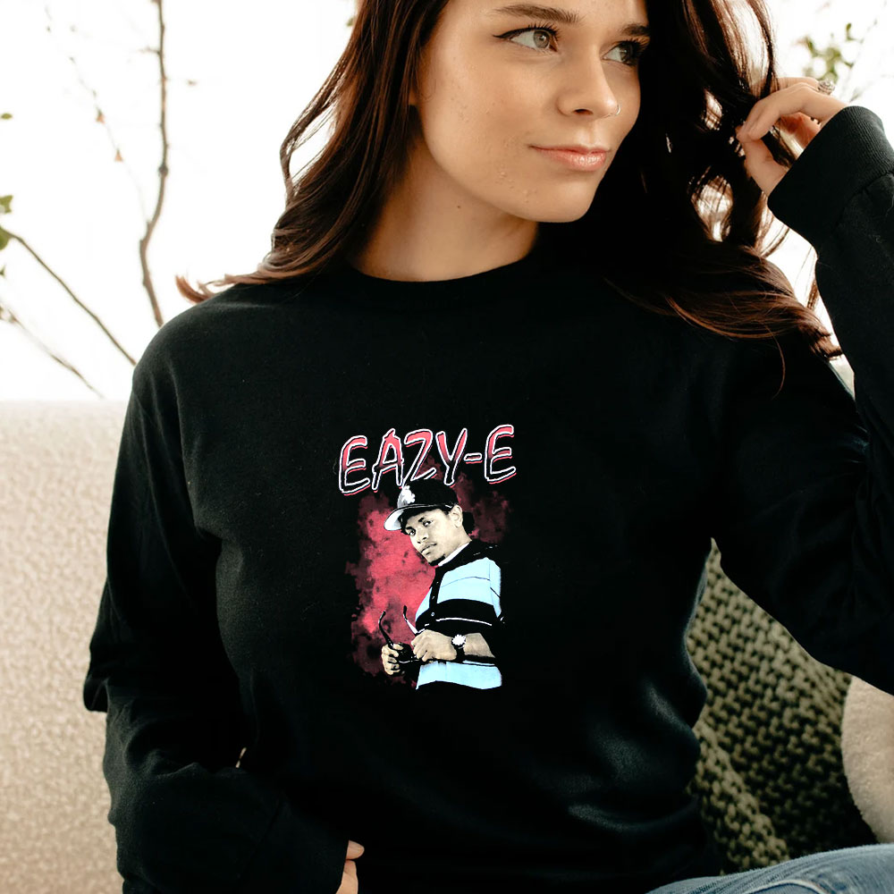 Eazy E Red Background & Logo Long Sleeve Eazy E Red Background & Logo Long Sleeve