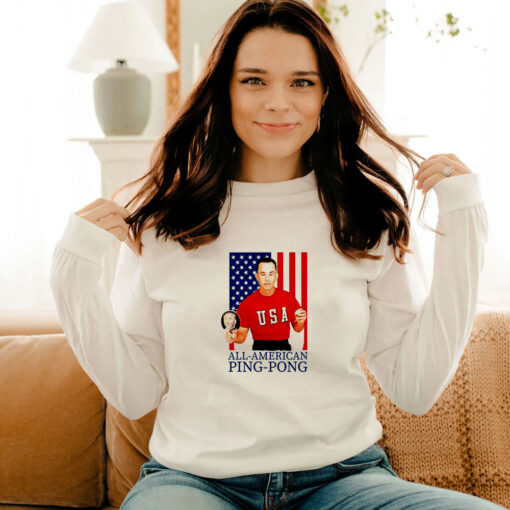 Forrest Gump American Flag All American Ping Pong Long Sleeve