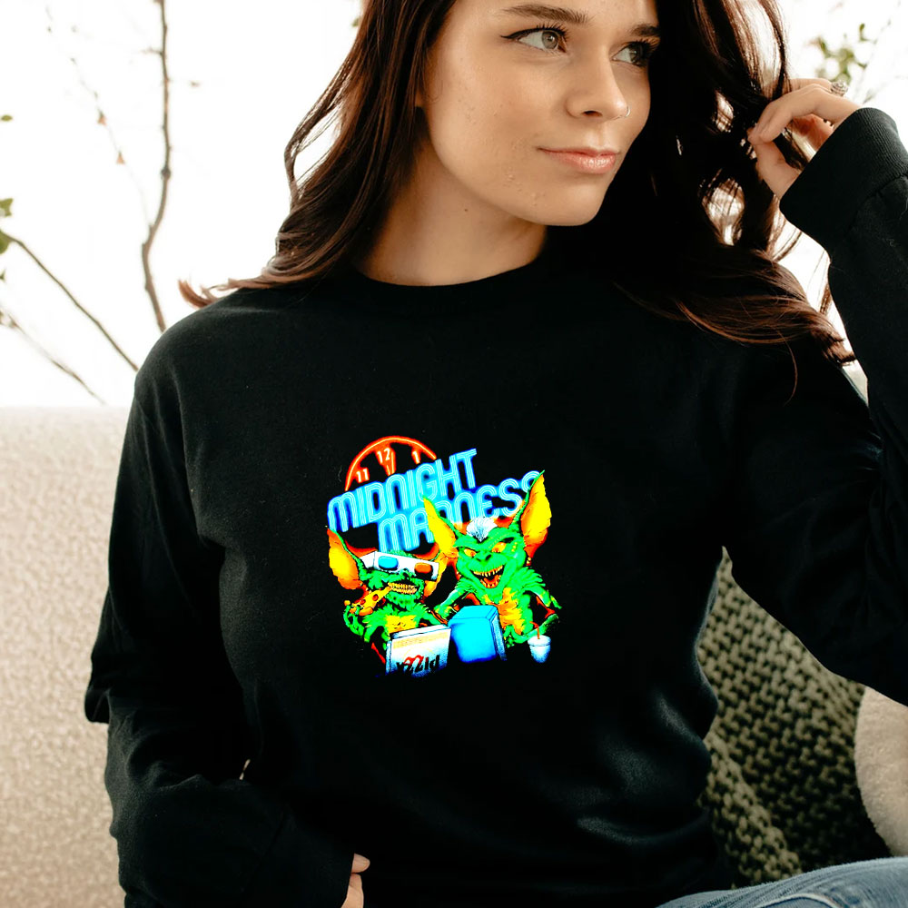 Gremlins Gizmo Midnight Madness Funny Long Sleeve