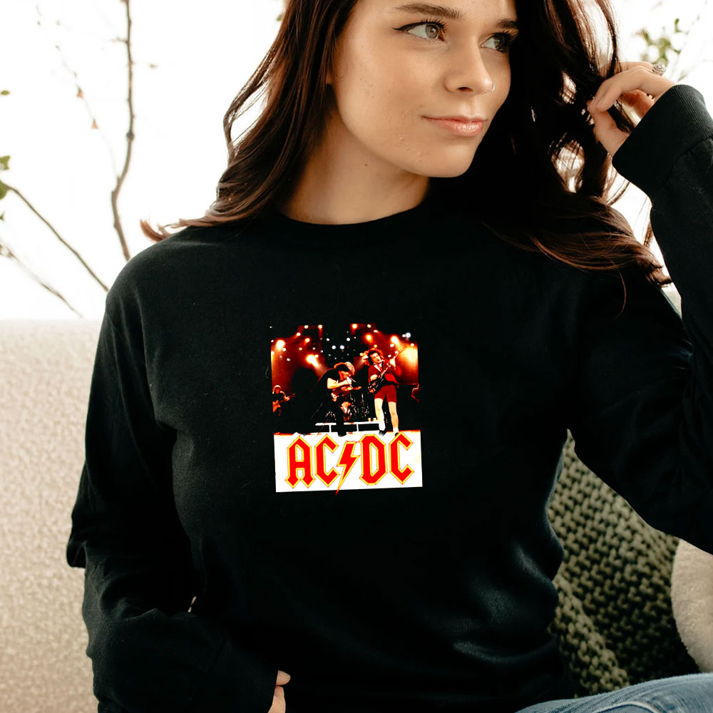 ACDC Live On Stage Band Vintage Long Sleeve ACDC Live On Stage Band Vintage Long Sleeve