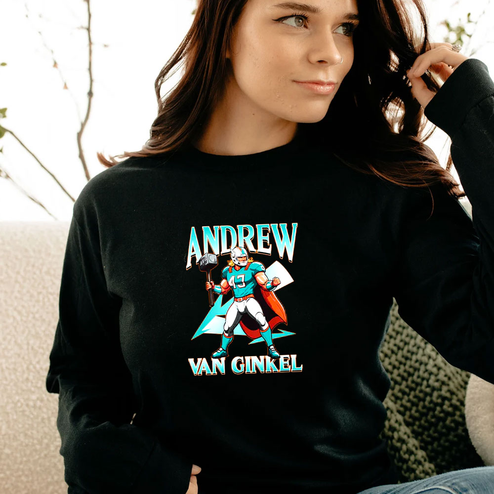 Andrew Van Ginkel Thor Themed Miami Dolphins Long Sleeve