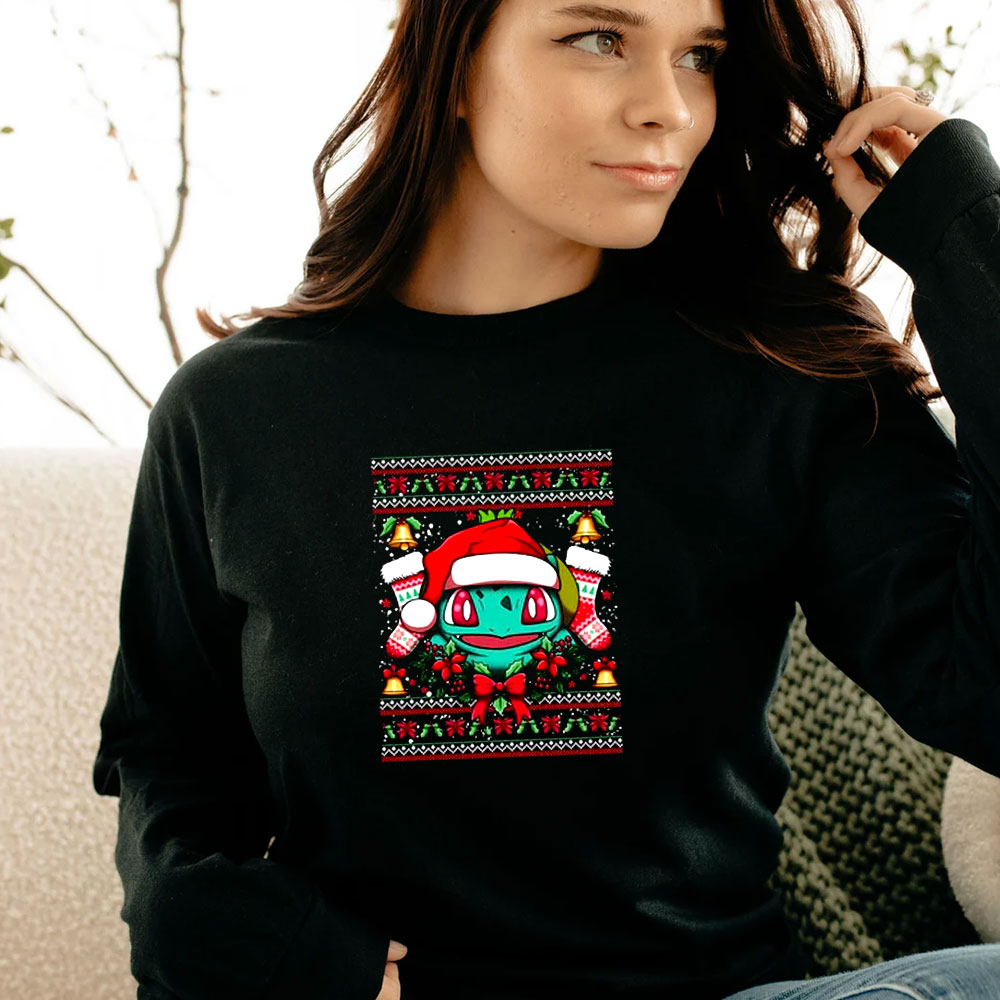 Bulbasaur Christmas Ugly Christmas Long Sleeve Bulbasaur Christmas Ugly Christmas Long Sleeve