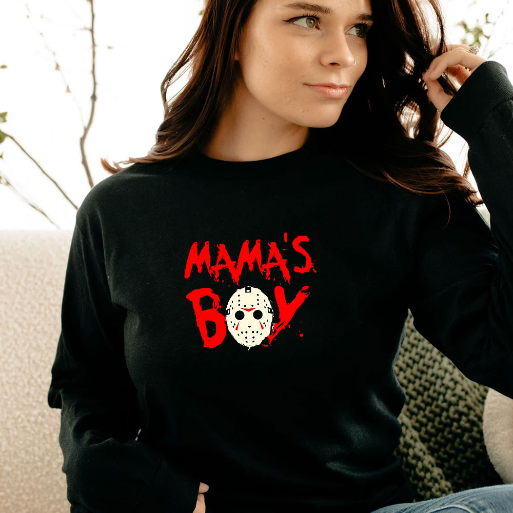 Friday The 13th Jason Voorhees Mama’s Boy Long Sleeve Friday The 13th Jason Voorhees Mama’s Boy Long Sleeve