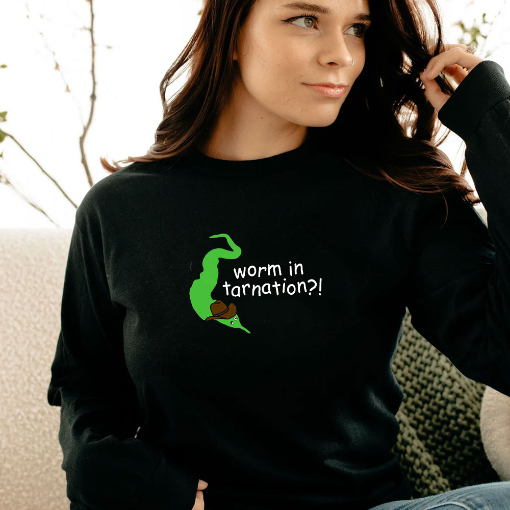 Funny Squiggle Worms Tarnation Long Sleeve Funny Squiggle Worms Tarnation Long Sleeve