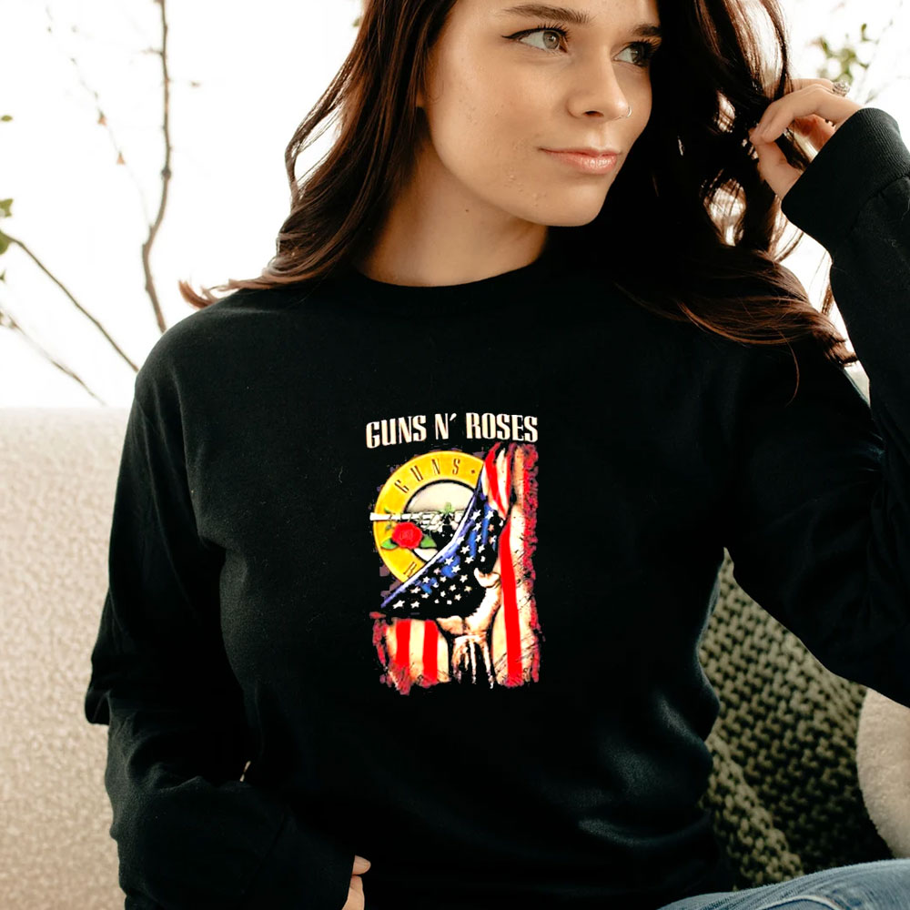 Guns N’ Roses American Flag 2024 Long Sleeve Guns N’ Roses American Flag 2024 Long Sleeve
