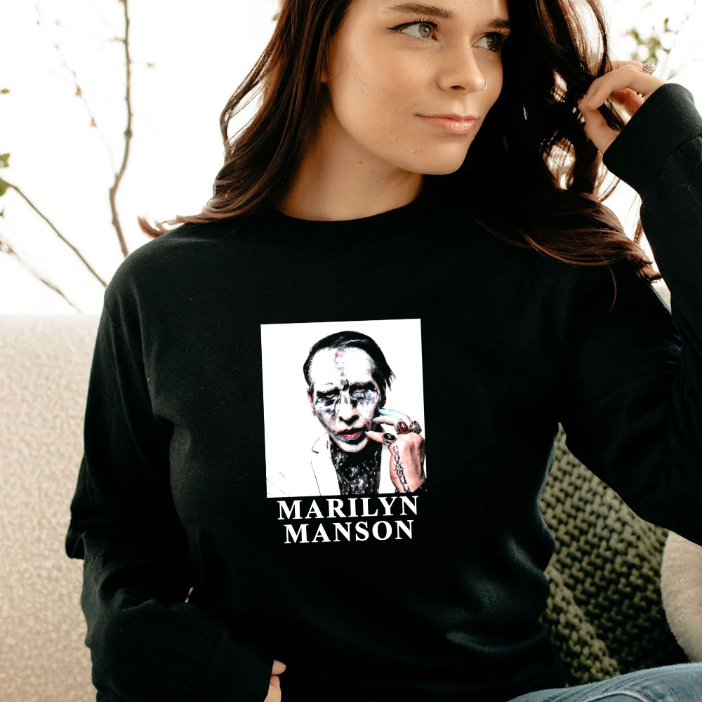 Marilyn Manson Heaven Upside Down Era Long Sleeve Marilyn Manson Heaven Upside Down Era Long Sleeve