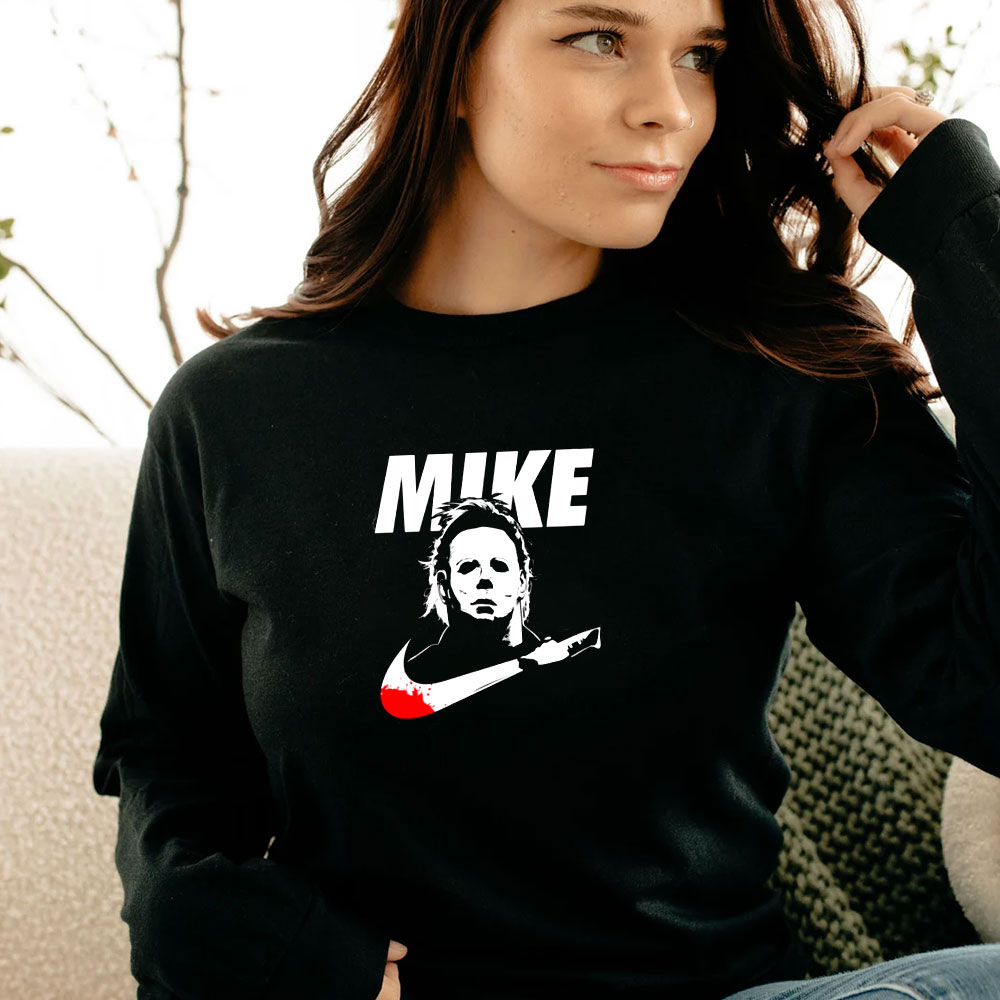 Michael Myers Mike Nike Halloween Parody Long Sleeve Michael Myers Mike Nike Halloween Parody Long Sleeve
