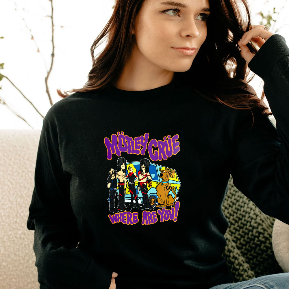 Motley Crue Shout At The Devil Scooby Doo Long Sleeve Motley Crue Shout At The Devil Scooby Doo Long Sleeve